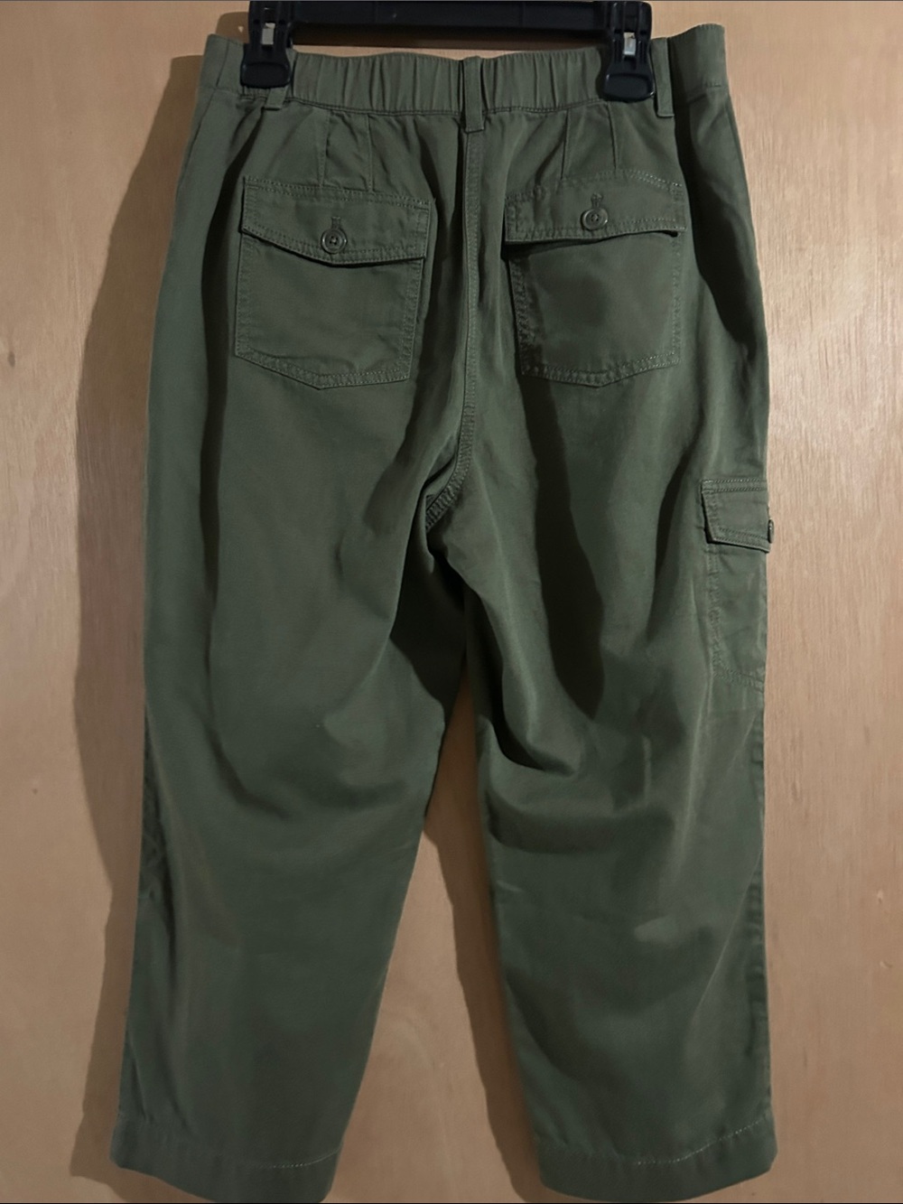 Talbots Olive Green Cargo Capri Pants - Picture 7 of 8
